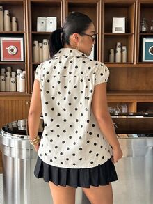 Rivivi Áo khoác denim size lớn màu trắng in họa tiết, cổ Peter Pan, phong cách vintage thập niên 1950 kawaii, phù hợp đi brunch mùa hè và buổi tối - Nhiều màu - Xem 2