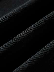 ROMWE MEN Fashion Casual Versatile Printed Vintage Washed Denim Cat Whisker Men's Versatile Denim Long Pants - Black - View 7