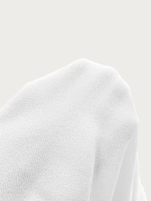 Olia Maree Women's Solid Color Long Sleeve Single-Breasted Pleated Shirt Dress - White - View 9