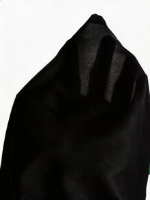 青少年女孩秋冬純色鬆緊腰工裝口袋寬鬆休閒可愛寬腿長褲，秋季服飾 騎行沙灘 2027屆黑色 - 黑色 - 查看 7