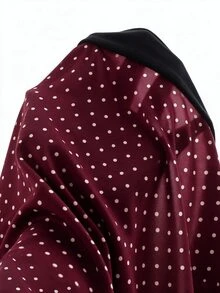 SHEIN Elladie kids 青少年女孩時尚休閒 2 合 1 街頭風 T 恤，適合打造時尚造型 - 酒紅色 - 查看 6
