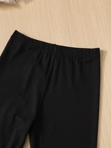 SHEIN 青少年女孩 2 件套荷葉邊飾鈕扣前襟翻領蝴蝶結腰帶長袖襯衫與長褲 - 棕色 - 查看 6