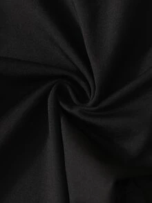 SHEIN 青少年女孩 2 件套荷葉邊飾鈕扣前襟翻領蝴蝶結腰帶長袖襯衫與長褲 - 棕色 - 查看 8