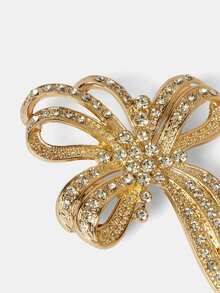 Aravennia Royal Women Rhinestone Decor Glamorous Scarf Pin For Daily Life Valentine's Day Valentines Dress Accessories Pin - Silver - View 6