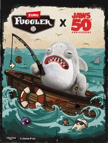 ZURU Fuggler Licensed Collab-Jaws (Jaws) Plush Toys 9-Inch Collectible Plush Quirky - Jaws - View 2