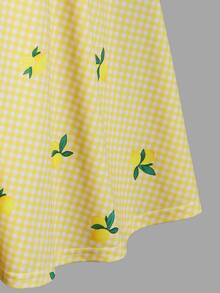 SHEIN Tween Girl Fall Style US Fall Style Fall Outfits Fall Dress - Yellow - View 6