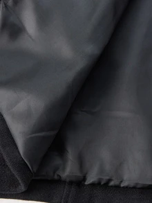 Ethos Form Plus Size Men's Solid Color Long Sleeve Casual Overcoat, Autumn/Winter Men Coat Plus Size Men Jackets Men Outerwear Men's Jackets - Black - View 5