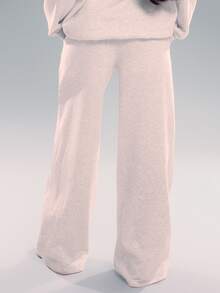 MUSERA Drawstring Straight Leg Sweatpants Vacation Airport Casual Summer Cute 90's Y2k Graduation Teacher Pants For Women Back To School Spring Holiday - Light Grey - View 2