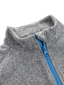 In My Nature Women's Outdoor Stand Collar Zipper Pocket Fleece Vest Jacket Hiking Camping Sportswear Fall Winter - Grey - View 10