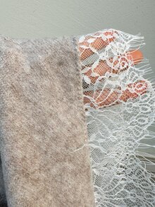 Siren Gaze Women's Lace Patchwork Casual Daily Long Sleeve Sweater - Khaki - View 9