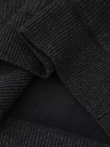 Manfinity Homme Men's Autumn/Winter Button Design Long Sleeve Casual Loose Fit Sweater - Black - View 5