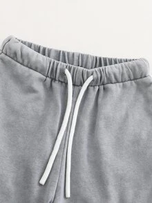 SHEIN Genkimix Kids 女童幼兒牛仔褲，秋季新品，煙灰色，鬆緊腰頭附抽繩與大口袋設計，寬鬆版型，輕量柔軟針織丹寧布料，舒適親膚，適合四季穿著，日常拍照、購物、休閒外出、度假等多場景穿搭，2026新款女童幼兒牛仔褲 - 灰色 - 查看 9