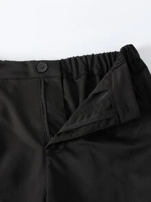 Bộ 2 món vest quý ông cho bé trai tuổi teen cao cấp, áo blazer + quần dài đen vân nổi, trang phục lễ phục thanh lịch dễ thương cho tiệc tối, sự kiện, biểu diễn mùa thu - Đỏ - Xem 8