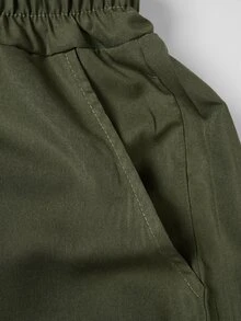 Manfinity Dauomo Men's Casual Versatile Solid Color Jogger Pants - Green - View 4