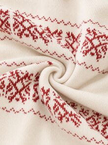 EMERY ROSE Plus Size Women Casual Traditional Elegant Design Knit Cardigan Autumn Office Formal Vacation Winter Christmas - Multicolor - View 8