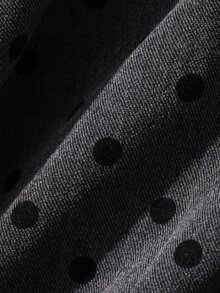 DAZY Women's Polka Dot Pleated Casual Party & Travel Midi Dress - Grey - View 8