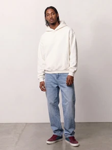 Zalmeno Men's Pocket Loose Wide Leg Casual Versatile Jeans - Light Wash - View 7