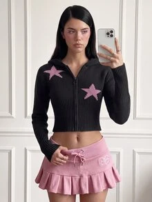 CHAOSSORY CHAOSSORY Y2K Hot Girl Pleated Sports Skirt - Baby Pink - View 6