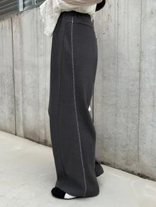 FRIFUL Women's Casual Versatile Long Pants, Autumn/Winter - Grey - View 1