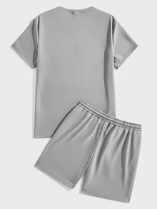Daypath 2pcs Grey Standard Size Men's Knit Set - Grey - View 4