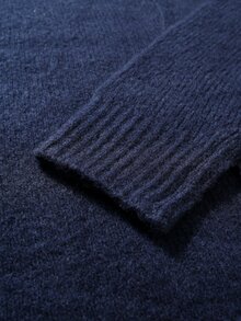 Manfinity CasualKnits 含羊毛男士復古時尚單排扣針織開襟衫 節慶男孩款 秋冬日常新款 毛衣開襟衫 - 綠色 - 查看 5