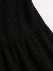 Sweetra Y2K Sexy Off-Shoulder Contrast Lace Trim Wide Leg Casual Versatile Commute Elegant Jumpsuit - Black - View 5