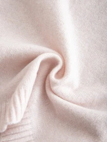 SHEIN Girls' Round Neck Cable Knit Sweater Dress, Flared Sleeves Loose Drop Shoulder Mid-Length Knit Dress, Autumn/Winter Casual Wear - Pink - View 3
