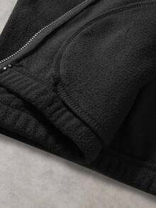 PAVTROS 男士時尚刺繡飛機扣長袖夾克，哥德風 - 黑色 - 查看 8