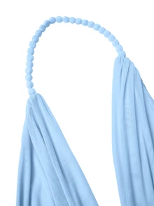 Poshavie Poshavie Plus Size & Elegant Women's Party Long Dress,Knitted Stretch Mesh & Chiffon Semi-Sheer Beach Vacation Baby Blue,Summer,Girlism,Night Out Club - Blue - View 7