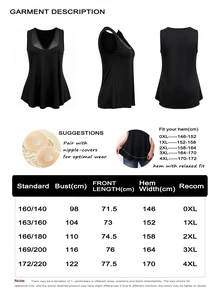EMERY ROSE Plus Size Women's Elegant Party Sexy Slimming Fitted Casual Minimalist Commute Versatile Daily Mesh Patchwork V-Neck Design Sleeveless Tank Top - Black - View 3