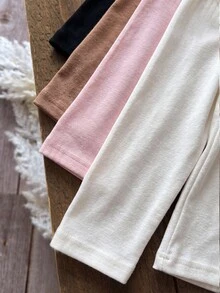 SHEIN Young Girl Young Girl Kids 4PCS Young Girls T-Winter Shirts Young Girl - Multicolor - View 8