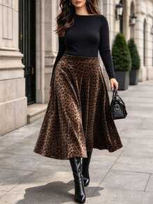 Linhara CURVE Plus Size Knitted Elegant Autumn Two Pieces Set Fall - Multicolor - View 3