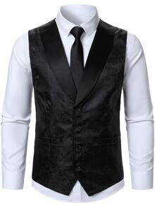Manfinity AFTRDRK Banquet Business Essential Men's Suit Vest - Black - View 4