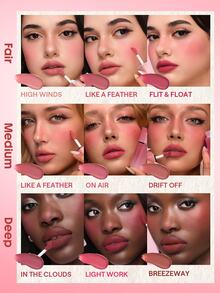 SHEGLAM Air Plush Lip & Cheek Cream-029 Flit & Float Multi-Use Liquid Blush And Lipstick Brand Beauty Cosmetic Makeup For Women And Girls - 029 Flit & Float - View 5