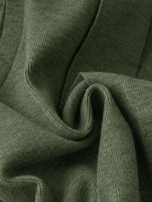 Franclia Women's Solid Color Pleated Casual Boho Versatile Daily Wear Cardigan Vacation Olive Green Fall - Army Green - View 6