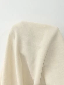 Franclia 大尺碼女款純色翻領休閒優雅襯衫，簡約百搭時尚舒適正式辦公白秋季教師節 - 杏色 - 查看 7
