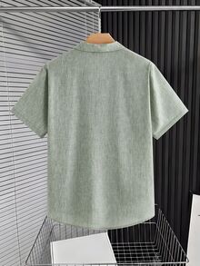 Mainfolk Men's Summer Casual Short Sleeve Shirt And Pants Set, Vacation, Father's Day Gifts - Multicolor - View 5