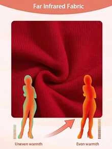 Rusticease Plus Size Red Ribbed Round Neck Long Sleeve Sweater Cozy Casual Elegant Fall Winter 2026 Office Homewear Evening Working Formal Christmas - Red - View 11