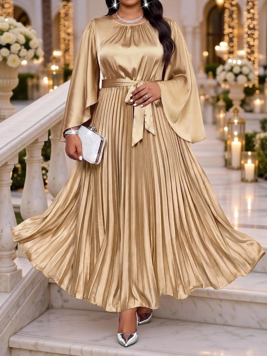 Fleurora Spring And Summer Autumn And Winter Elegant Party Wedding Fall New Year Christmas Champagne - Khaki - View 1