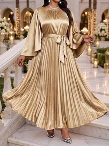 Fleurora Spring And Summer Autumn And Winter Elegant Party Wedding Fall New Year Christmas Champagne - Khaki - View 3