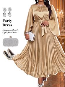 Fleurora Spring And Summer Autumn And Winter Elegant Party Wedding Fall New Year Christmas Champagne - Khaki - View 5