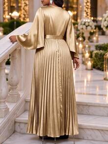 Fleurora Spring And Summer Autumn And Winter Elegant Party Wedding Fall New Year Christmas Champagne - Khaki - View 2