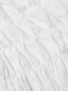 SHEIN MOD 大尺碼番茄女孩風 Polo 娃娃洋裝 Modchic 可愛蝴蝶結百褶迷你短褲女款 白色居家晚裝生日穿搭 - 白色 - 查看 4