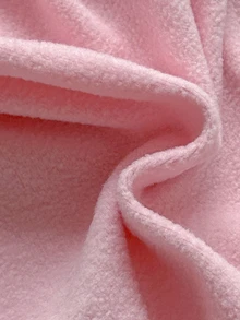 SHEIN Vintaside Kids 2件組幼兒女嬰搖粒絨運動衫長褲套裝，甜美公主風粉色毛絨愛心印花，長袖立領加厚保暖，冬季舒適慢跑毛絨休閒裝 - 粉色 - 查看 6