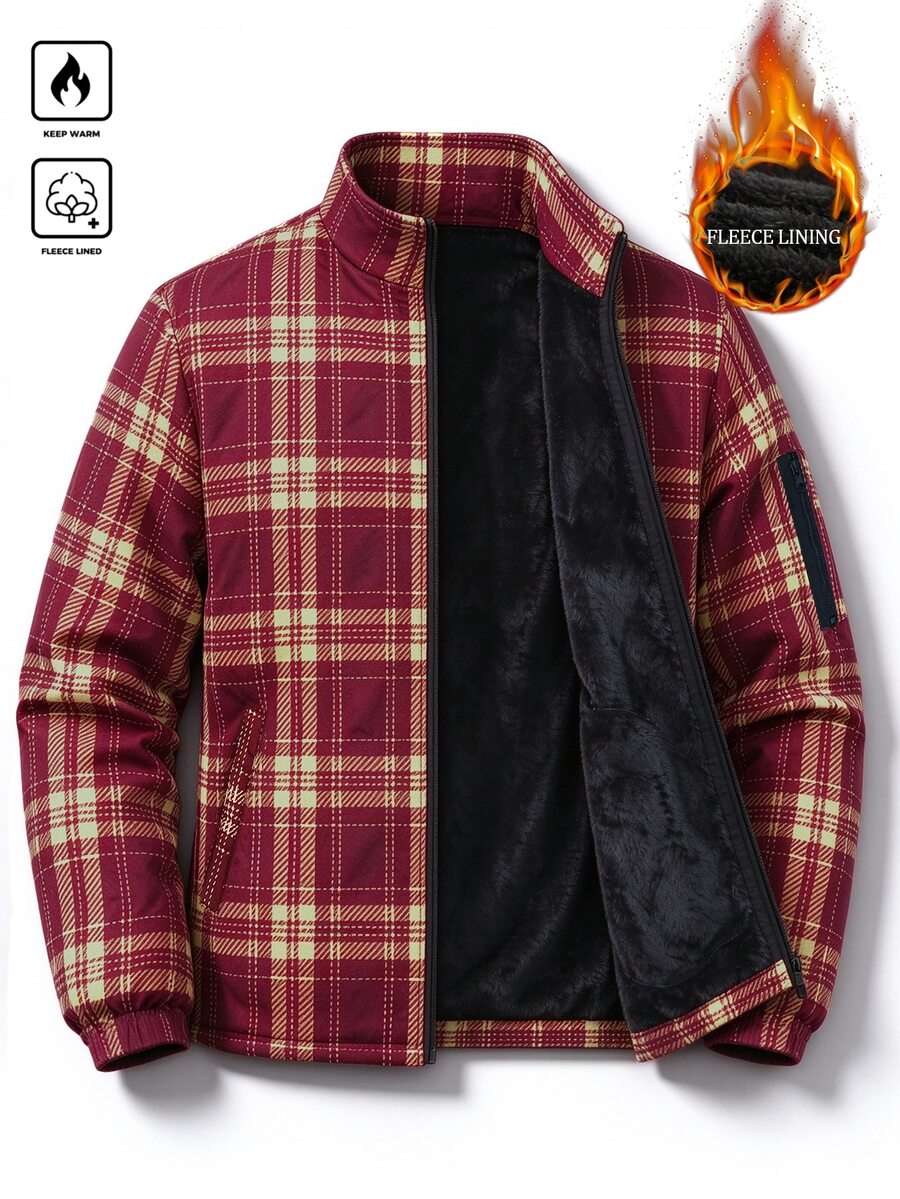 Manfinity Homme Halloween, Christmas, New Year, Gift, Men's Jacket And Coat, Fashion, Thermal Lined - Multicolor - View 1