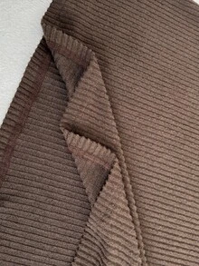Easowa Women's Fall/Winter Dress Solid Color Casual Party Brunch Long Coffee Brown - Brown - View 7