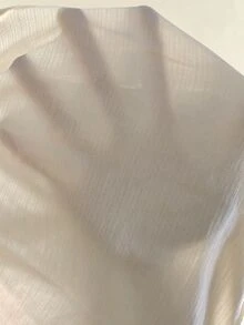 SHEIN LUNE 女款高腰寬腿連身褲，紋理亞麻感面料，鈕扣裝飾肩帶，寬鬆喇叭褲腿，淺杏色休閒垂墜長褲，夏季通勤度假日常百搭拖地連身褲 - 杏色 - 查看 8