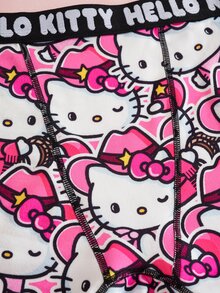 HELLO KITTY AND FRIENDS | SHEIN سروال داخلي بطبعة كرتونية لطيفة بأسلوب هيبستر - وردي - مشاهدة 9
