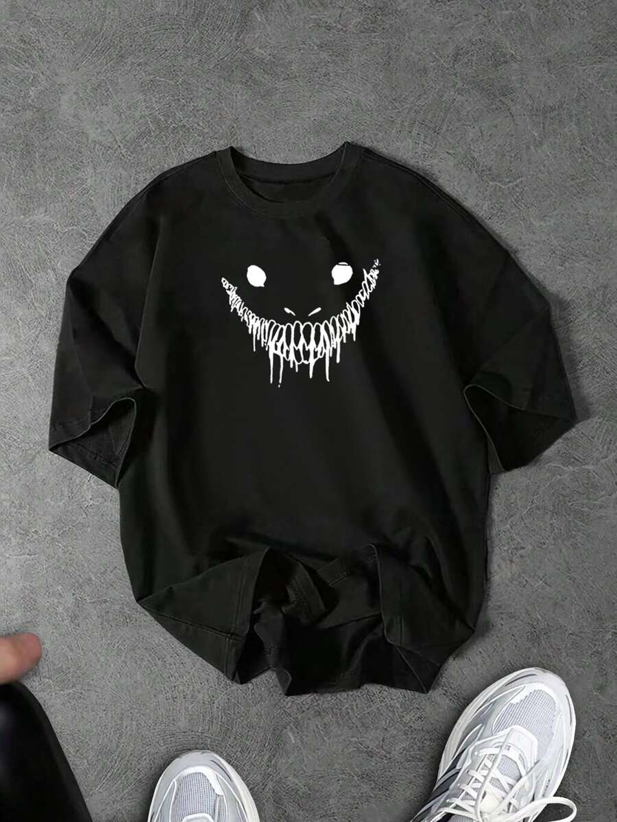 Gym Rark Men's Crew Neck Casual Versatile Daily Wear Sports T-Shirt - Black - View 1
