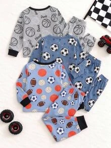 SHEIN Celana Panjang Lengan Pendek Leher Bulat Nyaman, Minimalis, Slim Fit, untuk Anak Laki-Laki, Cocok untuk Musim Semi dan Musim Panas, Motif Blok Warna Jaring Laba-laba Klasik dan Keren - MultiWarna - View 3